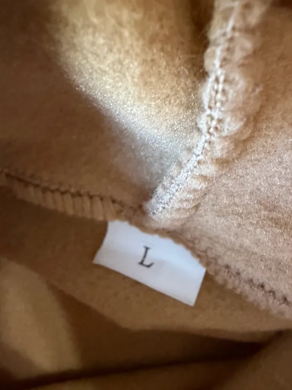 Women's Khaki Tan Hoodie Size Large #260860 - Image 5