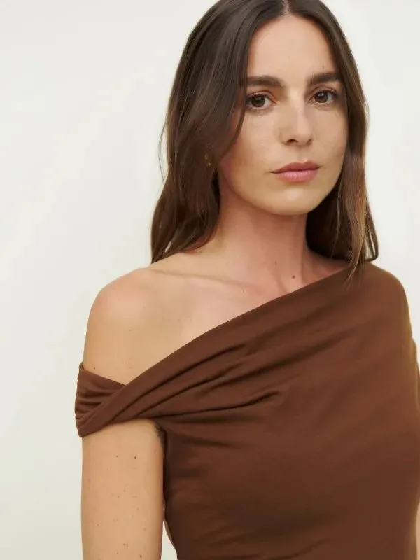 NWOT Reformation Cello Top in Chestnut Brown - Image 2