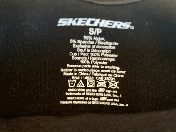 Skechers Black Sports Bra - Image 4