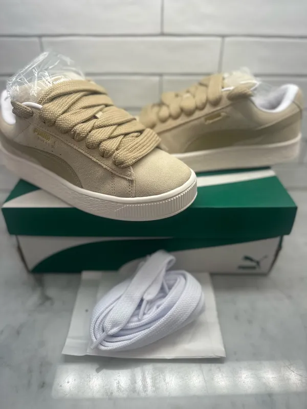 Puma Women's Suede Xl Shoes - Putty Warm White - Image 3