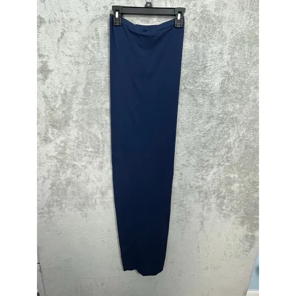 Wolford Fatal Convertible Tube Maxi Dress XS Blue Strapless Elegant Classic Glam - Image 5