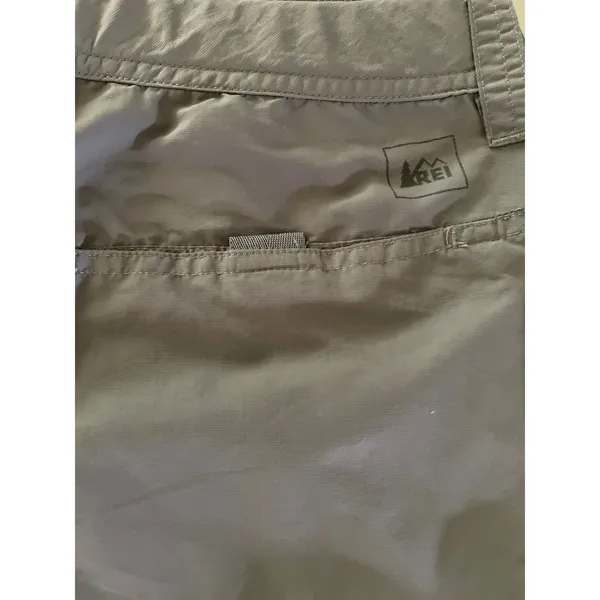 REI Women's Gray Nylon Cargo Hiking Utility Shorts size 6 - Image 3