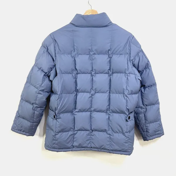 Eddie Bauer‎ Goose Down Weatheredge Puffer Jacket Womens Large Periwinkle Zip-Up - Image 2