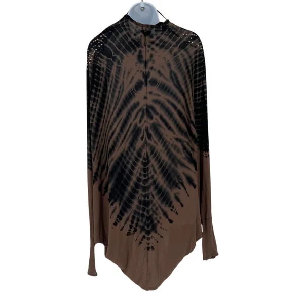 Y2K Vocal Tie Dye Stud Poncho Womens Top Sz Festival Goth Glam Boho Fairy Grunge - Image 13