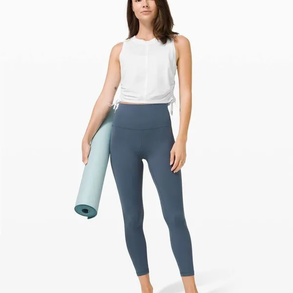 Lululemon Cinch it Up Tank Top White Size 6 Sleeveless Shirt - Image 2