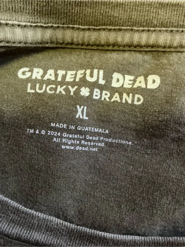 Lucky Brand Grateful Dead Studded Graphic Tee Women’s Large Band Shirt - Image 2