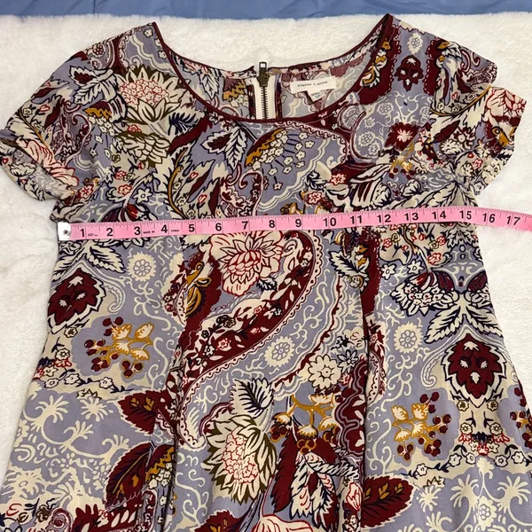 Silence + Noise Urban Outfitters Dress Sz XS Floral Cap Sleeve - Image 9