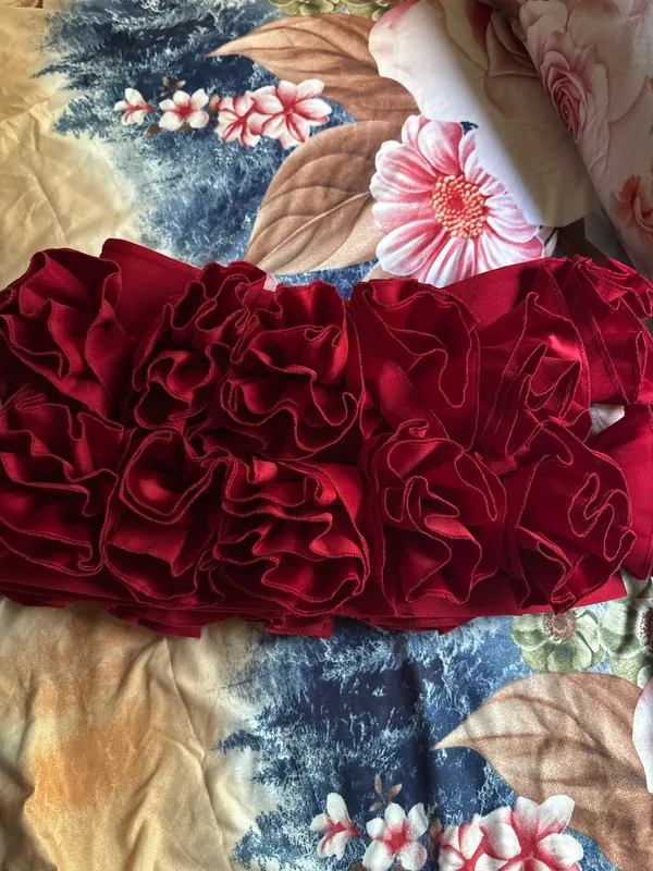 Red mini dress in great condition ❤️ Worn only once for my birthday. Good quality material and super cute for birthdays, parties, dinners, or special occasions. No stains, rips, or damage. ! - Image 5