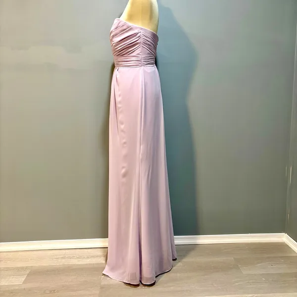 Flowy Iris Lavender Strapless Chiffon Wedding Guest HOCO David's Bridal 14 - Image 5