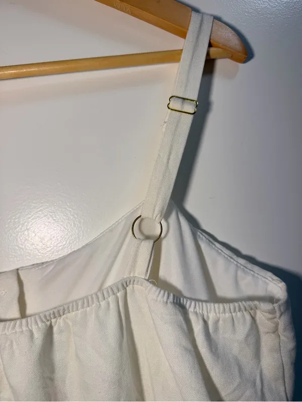 Taylor Mini Dress NWT Size 14 Eggshell White Linen Blend $98 - Image 10