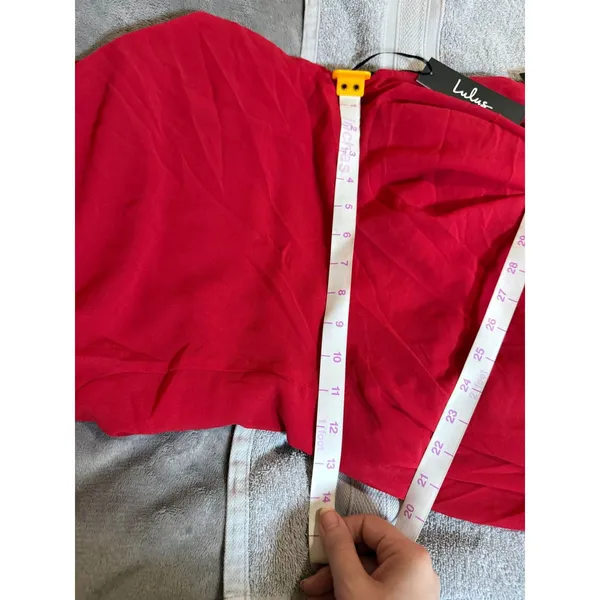 NWT Lulus Size Large Super Starlet‎ Red Lace-Up Maxi Dress Open Back Sexy - Image 5