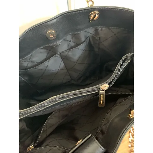 Michael Kors black handbag tote - Image 4