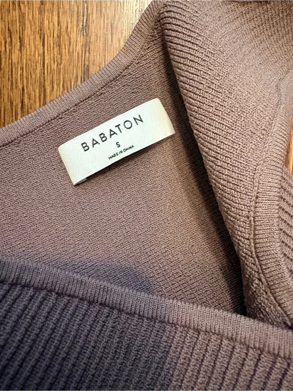 Babaton Aritzia sculpt knit one-shoulder crop - Image 4