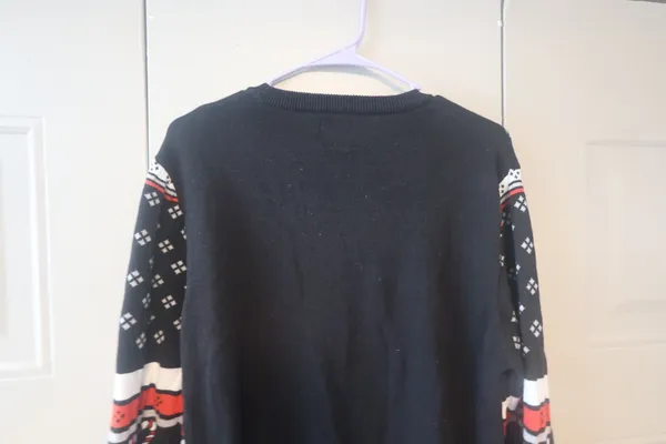 Primark deadpool ugly Christmas sweater in black, red and white size medium. - Image 11