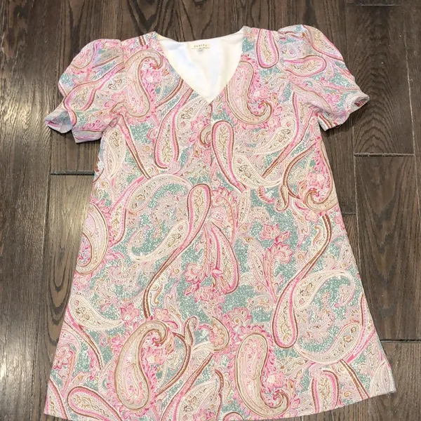 Jodifl pink paisley dress size small - Image 2