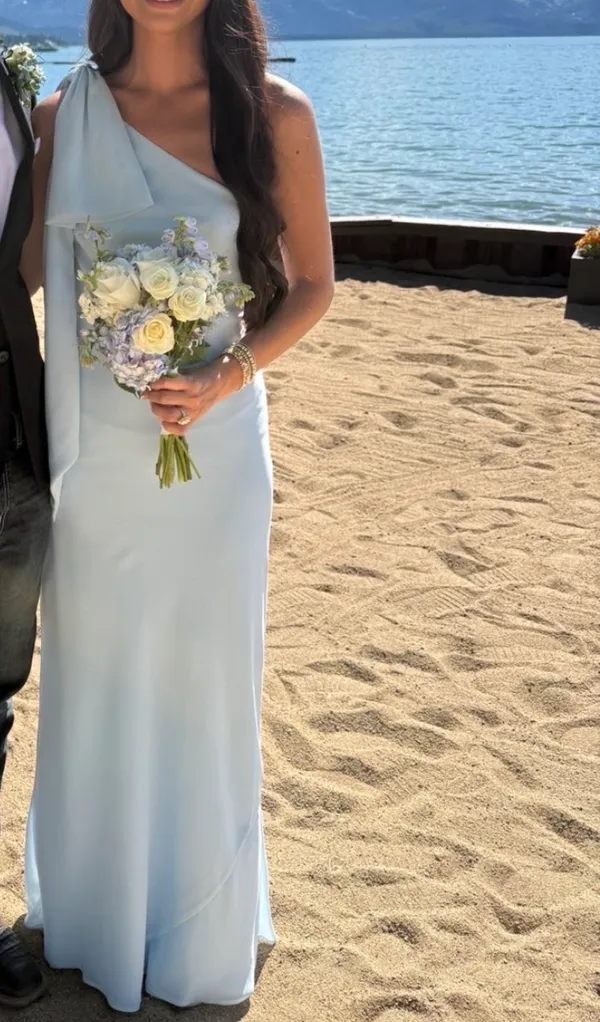 Formal Azazie Dress Blue - Image 5
