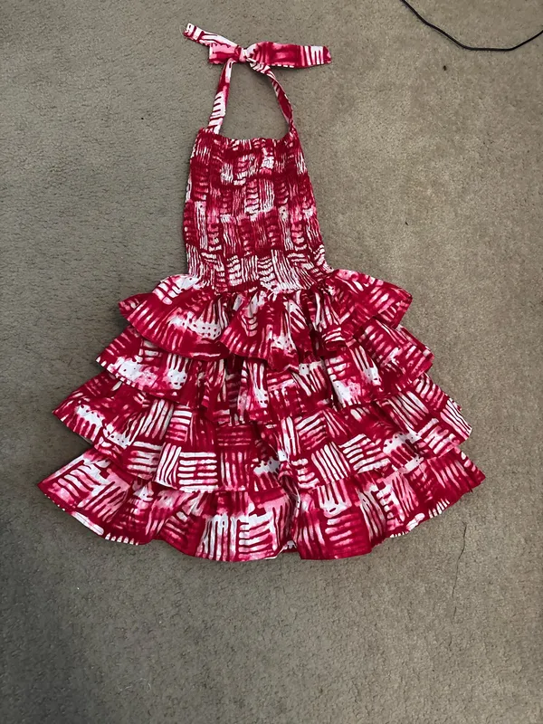 Ruffle mini dress Red Size M - Image 3