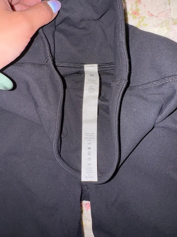 Lululemon Black Groove Pants Flare Super High-Rise Nulu hemmed - Image 2