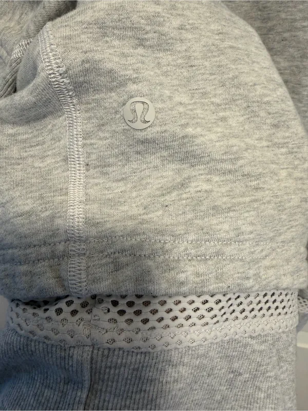 LULULEMON Heathered Vapor Warm Down Hoodie Size 12 - Image 6