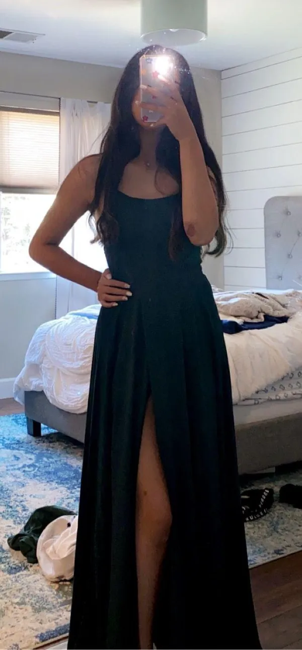 XS Dress Lulus Green Maxi - Image 6