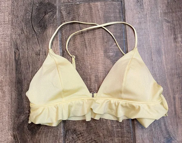 H&M Yellow Triangle Bikini Top - Image 6