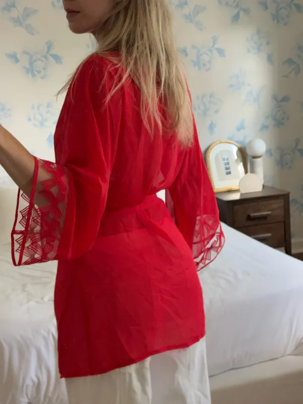Bluebella Red Robe - Image 2