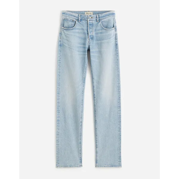 Madewell The Dean Easy Straight Foster Wash Light Blue Comfort Stretch US 30 NWT - Image 6