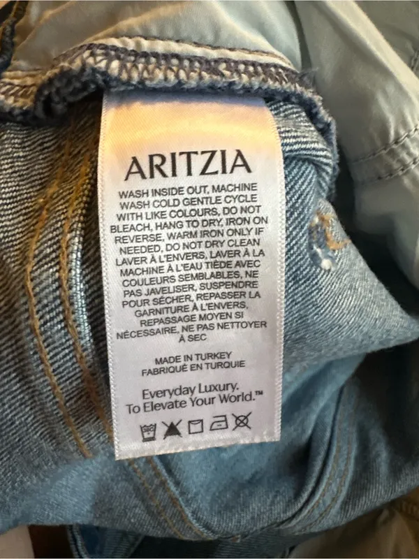 Aritzia Denim Forum Rowan Curve-Fit Super Hi Straight Ankle Jean size 30 121792 - Image 5