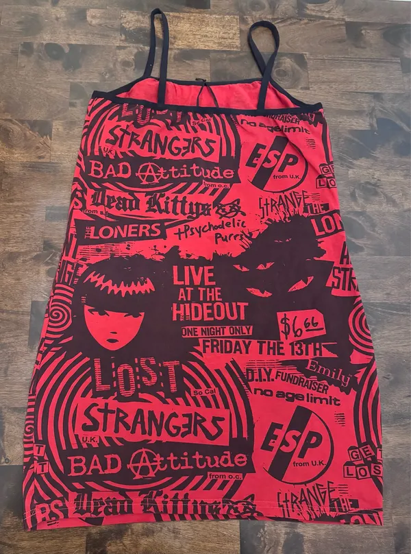 Dolls Kill x Emily the Strange Age of Strange Mini Dress L NWOT - Image 10