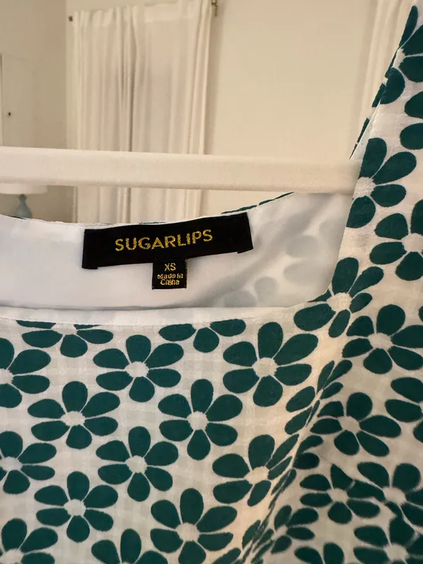 Sugar Lips Green Floral Boutique Top - Image 3