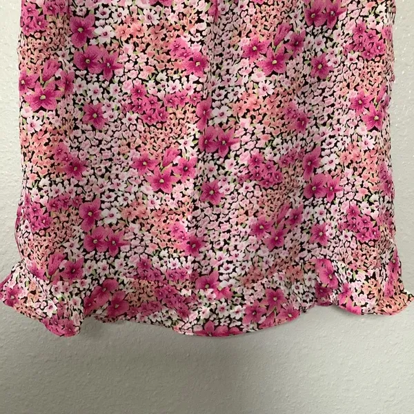 Kathie Lee Collection Vintage Y2K Pink‎ Dainty Floral Feminine Romantic Fairy Slip Skirt M VTG 2000s - Image 3