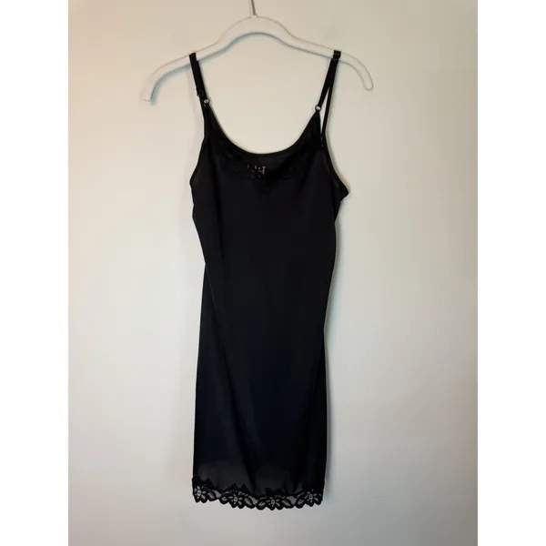 FIT Figure Improving Technology Black Lace Trimmed Slip SZ S NEW - Image 6