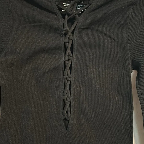 NWOT Free People Seamless Lace Up Layering Top - Image 7