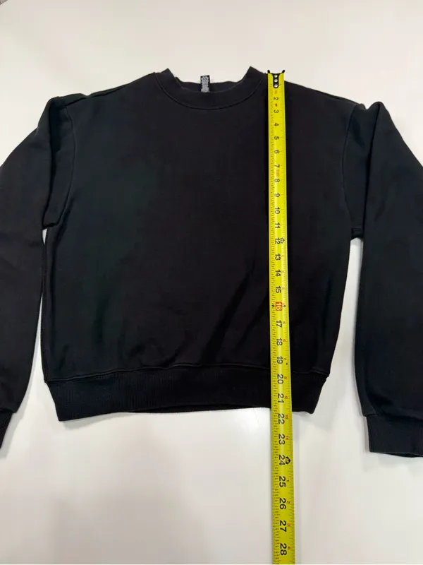 SKIMS Black Crew Sweatshirt - Image 3