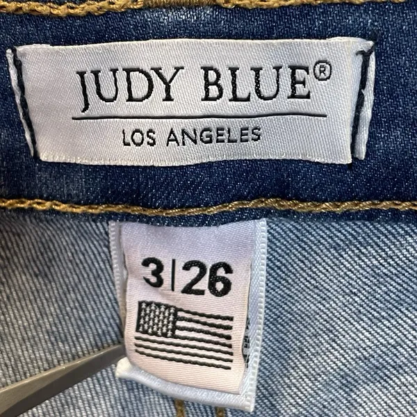Judy‎ Blue Womens 3/26 Jeans Super Flare Boot Cut Stretch High Rise Medium Wash - Image 5