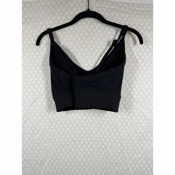 Aerie‎ Offline Black The Hugger Medium Support Racerback Sports Bra - Image 3