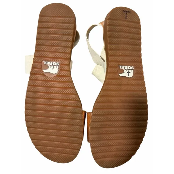 SOREL Ella Leather Sandal Natural Rose‎ Gold Women's Size 9.5 - Image 8