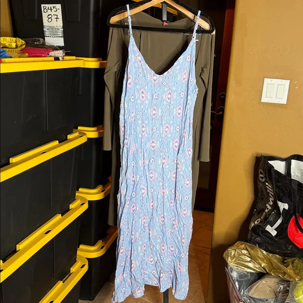 NWT Simply Southern Aztec Print Maxi Dress Blue Pink Size XXL - Image 12
