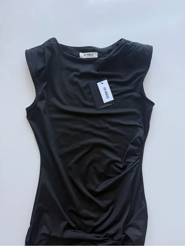 NWT 4th + Reckless Verity Dress - Sleeveless Thigh Split Maxi Dress Black Size M - Image 6