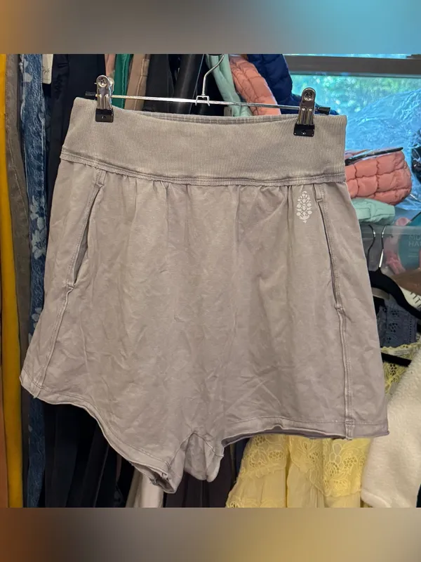 NWOT Free People FP Movement Hot Shot Harem Shorts - blue granite grey - Small - Image 7