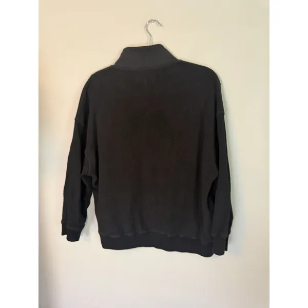 The Great The Slouch Trail Half Zip Pullover Sweatshirt in Black |Sz 1 (S) - Image 8