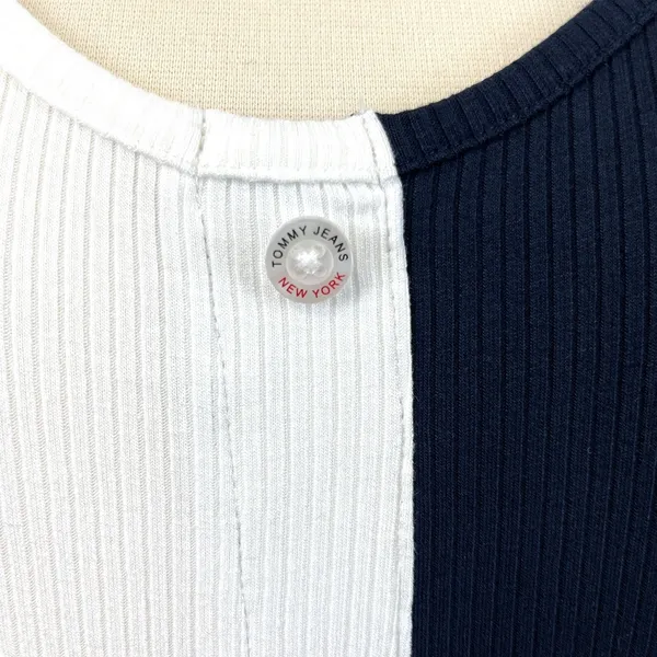 Tommy Jeans Tank Dress Womens Size Small‎ Ribbed Colorblock Preppy Coastal - Image 7