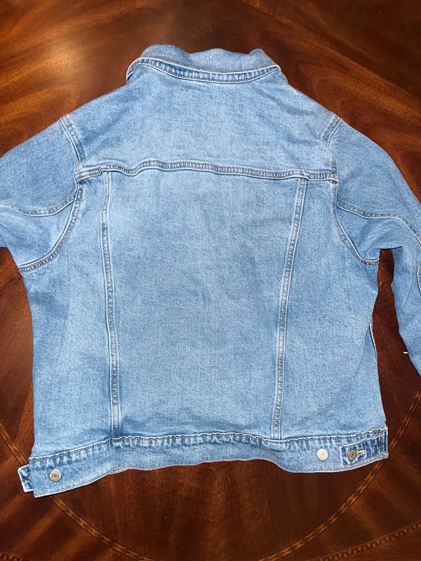 Old Navy Light Wash Denim Trucker Jacket | Size XL - Image 4
