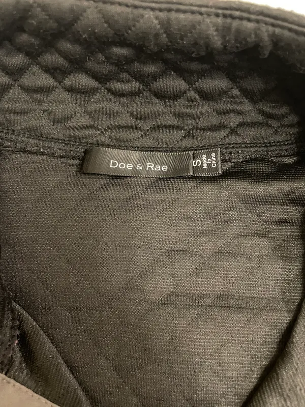 Black Quilted Pullover  - Image 3