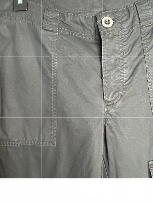 Free People Pants SZ 4 Womens The Thing is Low Rise Washed Black Utility Cargo - Image 3