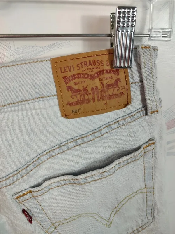Levi's 501 cut off jean shorts - Image 7