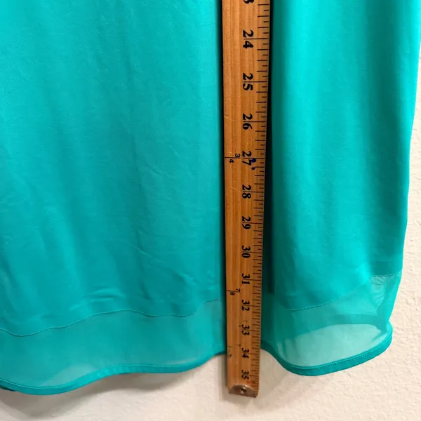 Athleta Sunlover UPF 50+‎ Sleeveless Mesh Hem Teal Green Medium 420736 - Image 9