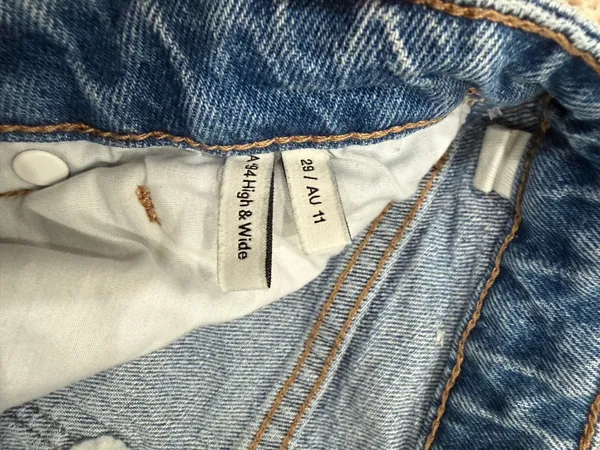 Abrand Jeans High & Wide Blue Size 29 - Image 3
