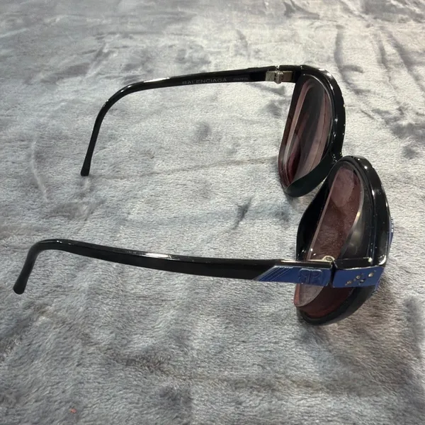 Balenciaga prescription Sunglasses Black Blue BB Logo Butterfly Vintage 2035 NB - Image 6