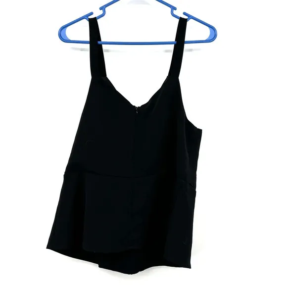 DO+BE size Large black tank‎ top zip up back - Image 2